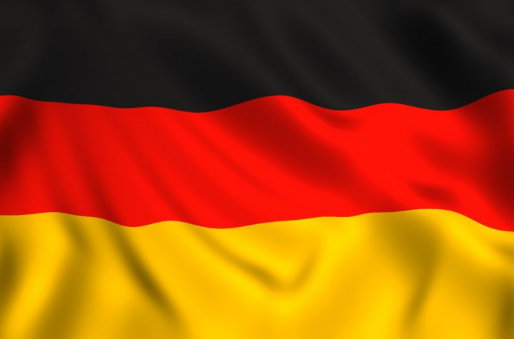 German flag waving symbol of Germany