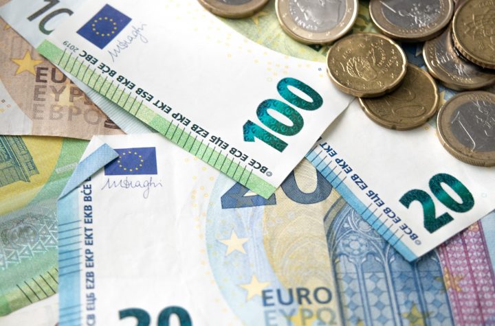 Euro Banknotes and coins