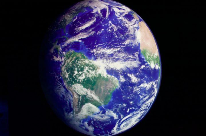 Graphic of earth seen from space