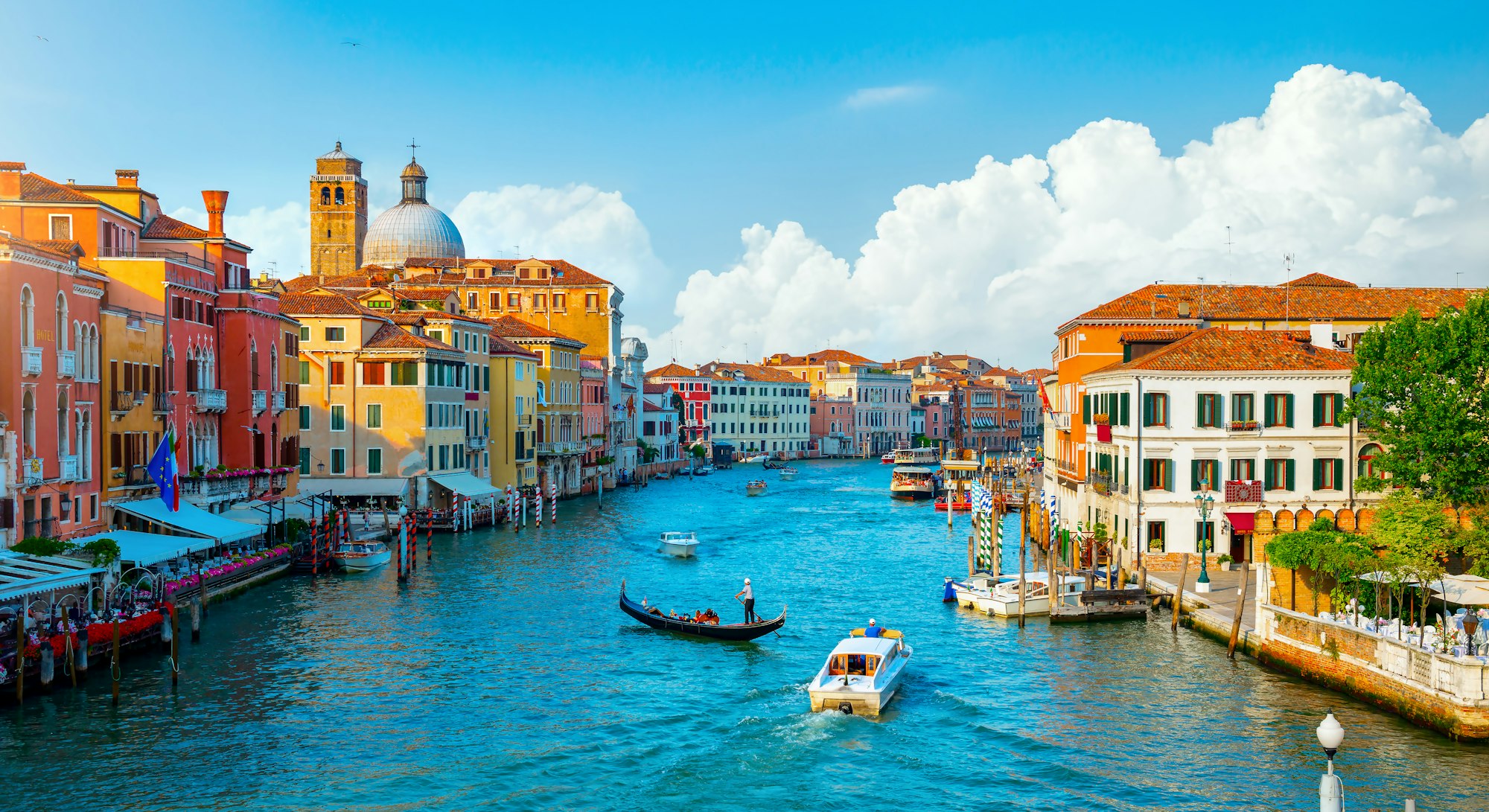 Gondolas and Grand Canal Venezia