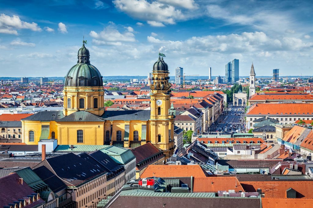 Aerial view of Munich