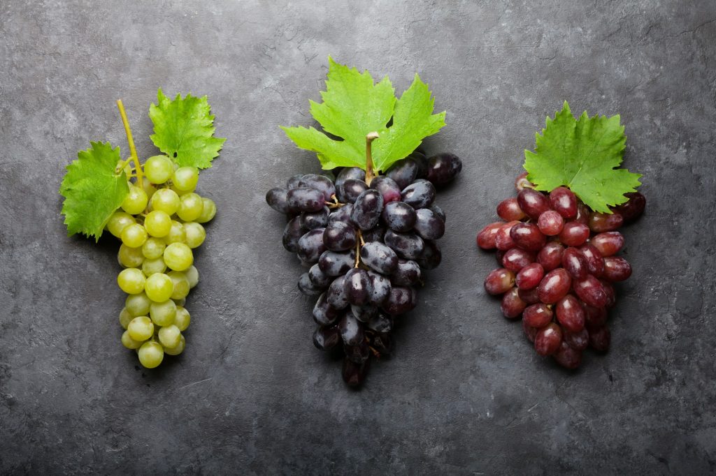 Colorful grapes