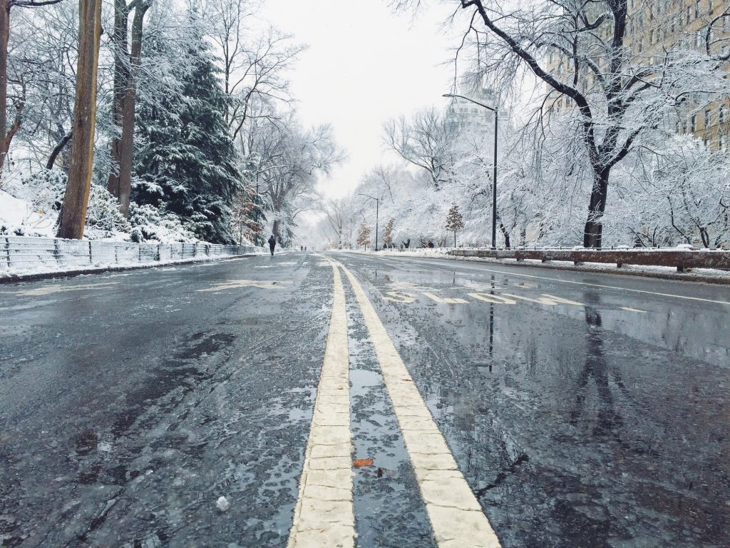 Winter streets in Central Park