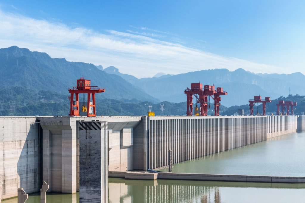 the three gorges dam closeup