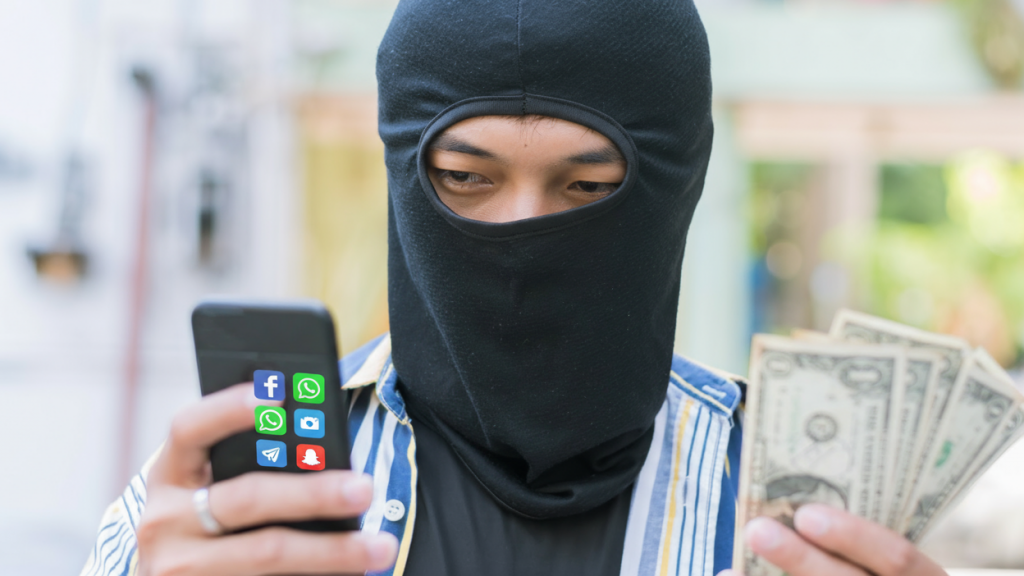 Mann mit Handy